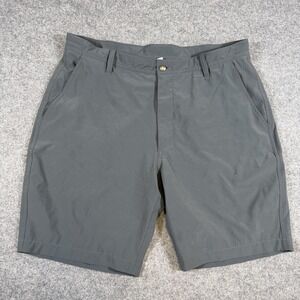 FootJoy Shorts Mens 36 Gray Performance Golf Stretch Chino 10 Inch Inseam Summer